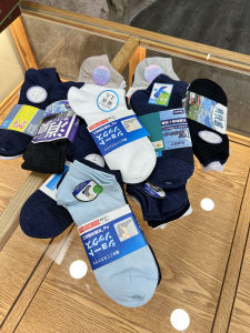 Breathable Cotton Socks Thin Short Tube Socks Men Women Summer Sweat Absorbent Socks Three Pairs in One Card Sport Style