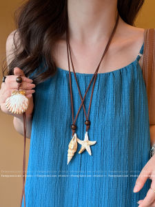 Sea Star Necklace Womens Luxury Minimalist High-End Clavicle Chain 2025 New Model Personality Accessories Fashion Jewelry