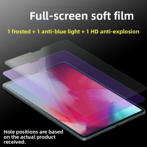 MOSBO iPad Screen Protector Soft Film High Definition 12.9 Inch Tempered Glass Frosted Blue Light Filter for Apple Tablet