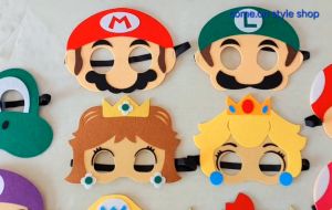 เจ้าหญิงหน้ากากเด็ก Mario คอสเพลย์ การแสดง ปาร์ตี้ วันเกิด จัดแสดง ของขวัญ พร้อมส่งจากไทย