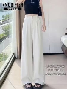 7.Modifier | Quần Tây Mỏng Dáng Rộng Cao Waist Casual Mùa Hè