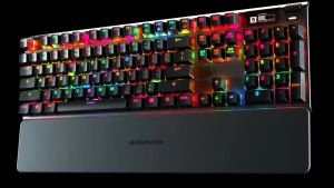 คีย์บอร์ด SteelSeries Apex 7 [US] คีย์บอร์ดเกมมิ่งแมคคานิคอล มาพร้อมหน้าจอ OLED Smart Display ปุ่มสวิตช์ที่ทนทานมากกว่า 50 ล้านครั้ง รองรับการปรับแต่งปุ่มและแสงไฟต่างๆ