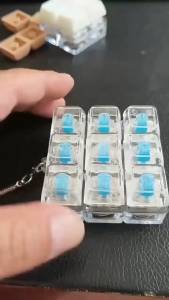 9-Key Fidget Toy Mechanical Switch Stress Relife LED Backlight DIY Keycap Portable Lokal Stress Relief Keychain Toy