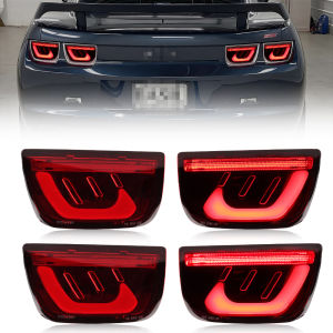 4Pcs Rear Bumper Reflector DRL Light Tail Light Brake Light Turn Signal Light W/LED For 2010 2011 2012 2013 Chevrolet Camaro