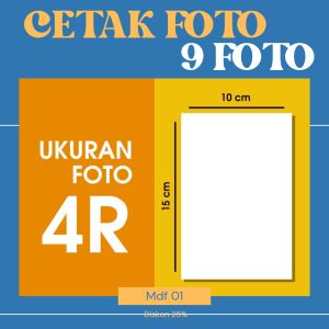 CUCI CETAK FOTO MURAH 4R TERMURAH PAKET 9 FOTO