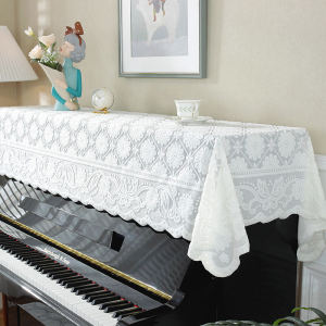 Thickened Lace Piano Dust Cover Electronic Keyboard Cover Cloth Modern Simplicity Half Cover Piano Lid Towel Full Cover Fabric