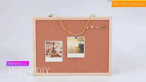 Wooden Frame Bulletin Cork Message Board Photo Wall Background Board Message High Quality Pin Cork Bulletin Writing Board