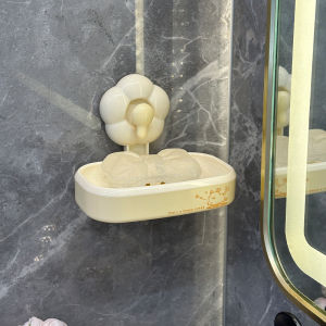 Hộp Đựng Xà Phòng Treo Tường Hai Lớp Bằng Silicon Chống Thấm Nước Không Cần Đục Lỗ Giá Để Đồ Cao Cấp Cho Phòng Tắm Và Ban Công