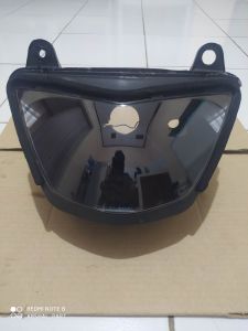 headlamp reflektor lampu depan kawasaki ninjaR 150 2tak barong custom hitam smoke bahan billed ORIGINAL