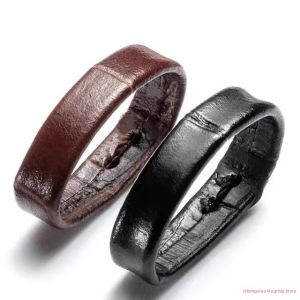Round Leather Watch Buckle