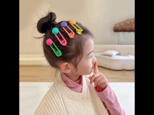 SK-C878 Jepit Rambut Anak Karakter 5IN1 Aksesoris Rambut Anak Perempuan Motif Bunga / Set Jepitan