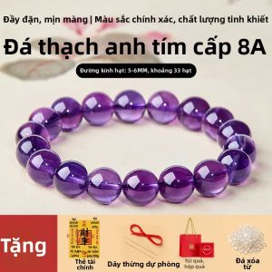FUJINJIA | Vòng Tay May Mắn Tinh Thể Chất Lượng Lavender Tím Uruguay