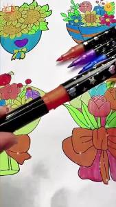 12 Chiếc Bút Lấp Lánh Bộ Bút Đánh Dấu Hai Đầu Kim Loại Màu Sắc Sáng Bóng Cho DIY Thêu Sò Làm Thiệp Tranh Nghệ Thuật Làm Nổi Bật Trường Văn Phòng Phẩm