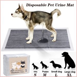 Pet Training Pads Bamboo Charcoal Quick Absorb Leak Guard Odor Lock Disposable Floor Mat Crate Home Use