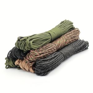 7 Cores 550 Paracord Cord 5M Dia.4mm For Outdoor Camping Survival Lanyard Parachute Rope Hiking Tent Accessories