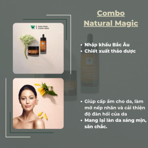 Combo New Nordic Natural Magic Firming Serum [50ml] & Natural Magic Anti - Ageing Cream [30ml]: Giúp làn da sáng min săn chắc.