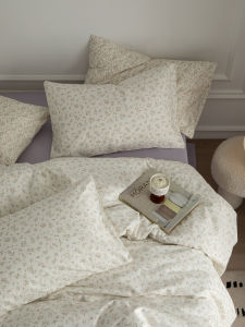 Retro Style Cotton Floral Bedding Set Fresh Small Flowers Pure Cotton Spring Summer New Arrival Three Four Piece Bedding Set