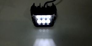 Lampu tembak 6 mata mini + breket lampu flash atau kedip kiri kanan lampu tembak sorot 6 mata mini Universal