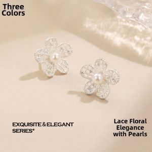 3COLOUR·S | New Lace Floral Design Earrings Romantic Style