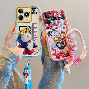 Cute Phone Case Honor 400 Lite Honor400 Lite Honor400Lite New Fashion Cartoon Doraemon Hello Kitty Luffy Pikachu Spider-Man Sauron Casing with Lanyard 2025