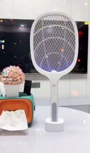 Vợt muỗi tự động kiêm đèn bắt muỗi 2 in 1 tự động sạc tích điện vợt bắt muỗi thông minh cao cấp để bàn A11
