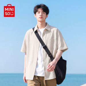 Miniso | Mens Holiday Style Casual Lightweight Shirt Short Sleeve