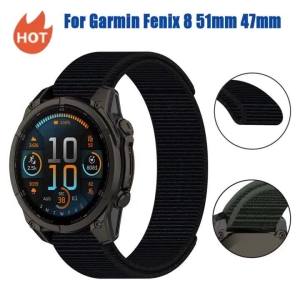 Dây Đeo Vòng Nylon Cho Garmin Fenix Watchband 43MM-51MM Vòng Đeo Tay Thể Thao Tương Thích 22mm-26mm Phụ Kiện Thông Minh Phổ Thông