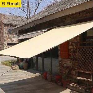 ผ้าใบบังแดด ผ้ากันแดดหน้าบ้าน กัน UV สีเบจ แสลนกรองแสง ตาข่ายบังแดด(มีตาไก่) แผ่นตาข่ายกันสาด ใช้ได้นานถึง 20 ปี ตาข่ายกรองแสง 90% เเถมเชือกให้