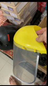 【YWS】Topeng Helm Mesin Las Gerinda Face Shield Helm Helmet Welding Plastik Kuning