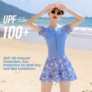 XTEP | Slimming & Sun Protection One-Piece Swimsuit for Women