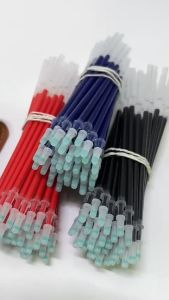 COMBO 20 Ruột bút gel 0.5mm mực xanh đen đỏ  Ngòi Bút Bi Nước Thay Thế Lâu Hết Mực Không Gai Khi Viết Mực Đều Trơn Tru - Lắp vừa bút gel nắp cài