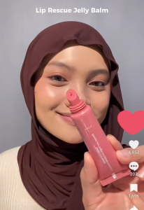 WARDAH Lip Rescue Jelly Balm Dusty Rose 7g - Lip Balm Treatment Hydrating - Mencerahkan Bibir Sehat Plump Glossy
