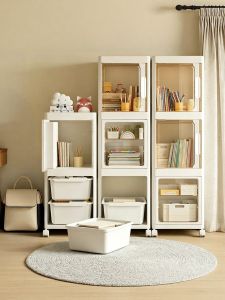 TAOXIAOHE | Portable Bookshelf Rolling