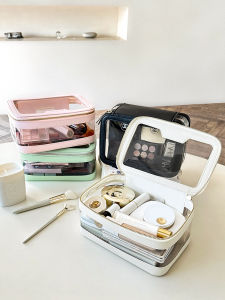 Transparent Portable Large Capacity Travel Wash Bag Womens Small Size Waterproof High Aesthetic Value Rownyeon Makeup Bag