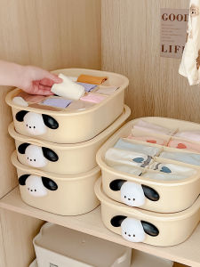 Three-In-One Drawer Style Underwear Socks Storage Box Home Use Wardrobe Organizer Student Dormitory Personal Clothes Box