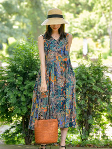 RONGJINSHENG | Summer New Sleeveless A-line Casual Dress