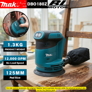 Makita | Makita DBO180Z Lithium Ion Cordless 18V Rechargeable Disc Random Orbital Sander Woodworking Sanding Putty Polishing Bare Tools