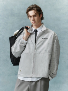 Jack Jones | Artistic Printed Breathable Zippered Pockets Mens Jacket