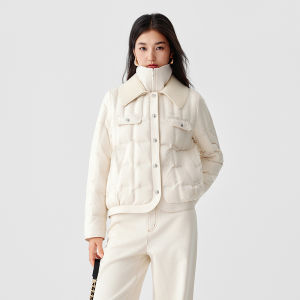 Koradior | 90% Goose Down Lightweight Short College Style Womens Padded Jacket