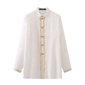 La Chapelle New Chinese Style Summer One-Piece Half Skirt Womens Pleated Long Horse Face Skirt High Waist A-Line Midi Dress