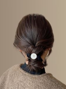 Elegant Black Metal Hair Ties for Women Stylish Hair Bands Retro Hair Hoops Fresh out Fashion Banana Clips Alloy Hair Accessories