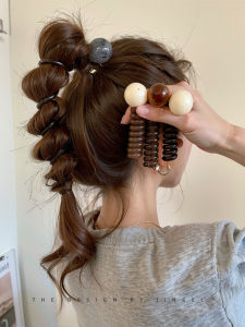 ริบบิ้นรัดผมสายโทรศัพท์สไตล์เรียบง่ายสำหรับผู้หญิง ริบบิ้นรัดผมหางม้าแบบใหม่ปี 2025 ริบบิ้นรัดผมหางม้าทรงโบบุ๋ม ริบบิ้นรัดผมแบบใหม่ปี 2024