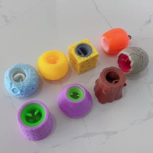 Bandai | 1 Pc Cute Rabbit Pop Up Animal Figures Squeezy Chipmunks Cheese Mouse Squeeze Me PVC Model Relieve Anxiety Reduce Stress Toy