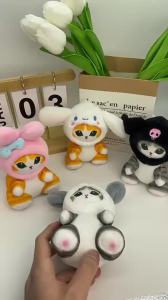 Bandai | Cat Pendant Doll Plush Keychain Pendant Bag Decoration Pendant Cute Kitten Plush Pendant Toy Birthday Gift for Boys and Girls