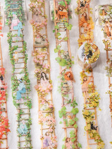 Magic Ladder Scenic PET Tape Waterproof Self Adhesive Sticker Decorative Background DIY Basic Material Decal Craft Supplies