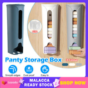 Wall Mounted Underwear Storage Box Socks Panties Organizer Trash Bag Dispenser Bathroom Wardrobe Door Organizers with Cover | Cute Baby