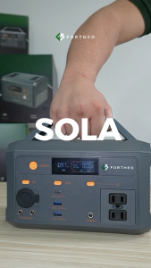 Fortheo SOLA 300W 180Wh – Outdoor Trip & Camping Power | Phones Lights Gadgets | Lightweight Portable Backup | Solar Charging
