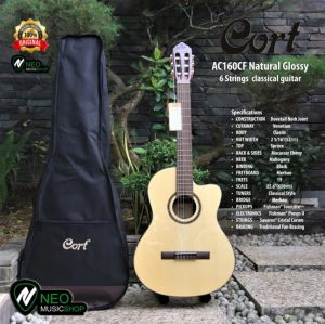Cort AC160CF Natural Glossy Classic Guitar With Fishman Presys II