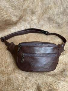 MANINO Tas Waistbag Pria Tas Pinggang dan Bahu Pria Kulit Pu Leather Prenium