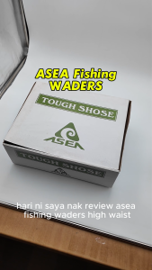 ASEA Fishing WADERS with BOOTS High Waist Fishing Pants Waterproof Seluar Pancing Kalis Air